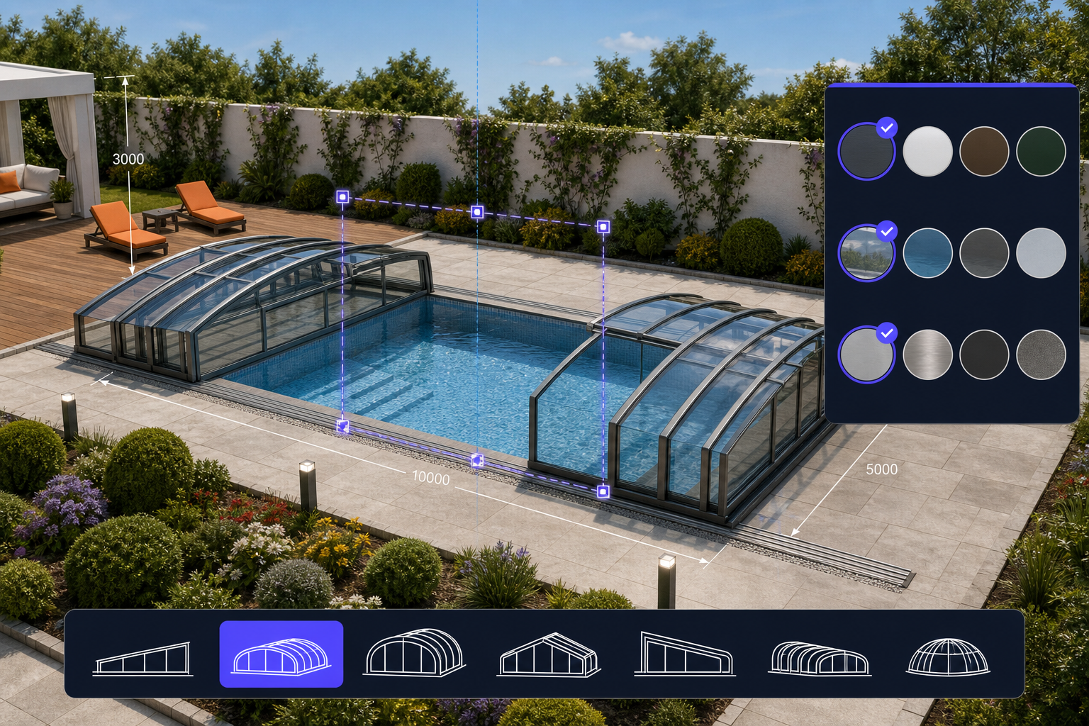 Coperture vetrate per piscine